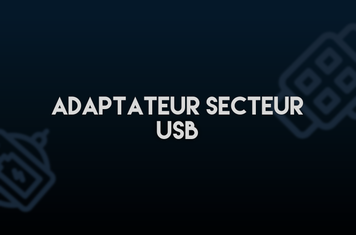 Adaptateur Secteur USB