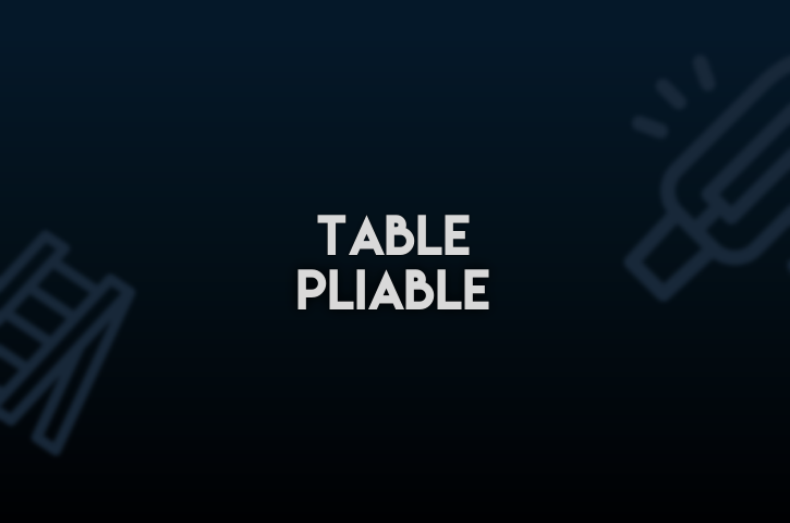 table pliable